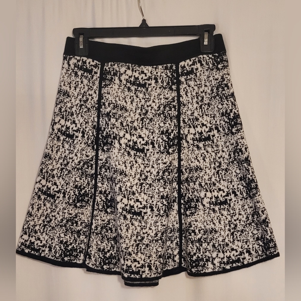 Ann Taylor Monochrome A-Line Skirt